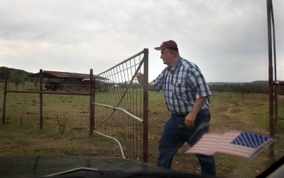 Elkins, Arkansas: “You’ve gotta be an optimist to be in the cattle business,” Alan Shumate says. “If you don’t love it, it’s not profitable enough to spend the time.” Aside from raising grass-fed beef, he works full-time as a truck dispatcher at a turkey-processing plant and cuts and sells hay.