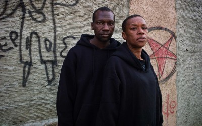 “You stay on the streets so long you get dirty. When you play in the dirt, you will get dirty." Terrance, 39, and Rayette, 43. A would-be robber shot Terrance four times; he had no medical insurance and was in rehabilitation for 21 months. When he came out he had no job, no money, and was addicted to painkillers. He became a mule for drug dealers and went to prison. When he was released in 2010, he was addicted to heroin, and forced to live on the street as a scavenger where he met his girlfriend Rayette. She had a nervous breakdown after the death of parents, spent three years in jail for drugs, got out and became a taxi dispatcher, attended Vista community college and also worked as a hotel receptionist, but kept chipping at drugs and fell into depression. After four more years in prison, she went to John Muir Hospital, but her condition became worse and she left the hospital delusional, stranded, and lost. Living on the street again, she became addicted to crack.